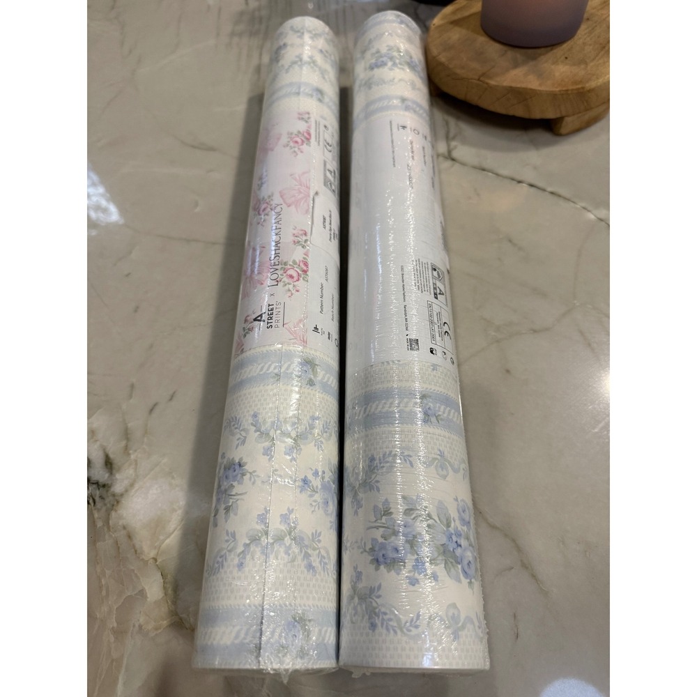 2 Rolls LoveShackFancy A Street Prints Dreamy Days Sweet Blue Wallpaper AST6087